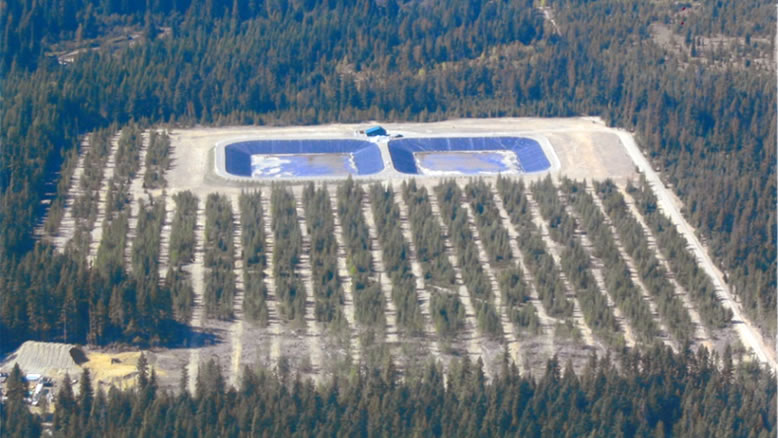 aerial view of Granite Reeder wastewater treatment